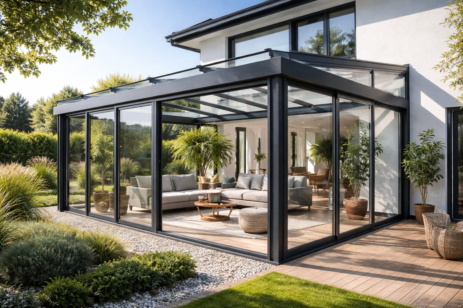 Kalt-Wintergarten VSG Klar Glass